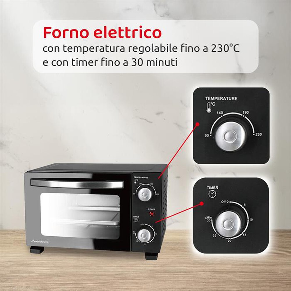 Immagine del prodotto MELCHIONI FAMILY - Fornetto elettrico DEVIL 11-nero
