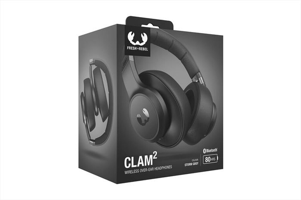 Immagine del prodotto FRESH'N REBEL - Cuffie a padiglione chiuso CLAM 2-STORM GREY