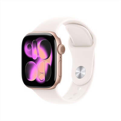 APPLE - Watch Series 11 GPS 42mm Alluminio-Oro Rosa - Band Rosa Fard S/M