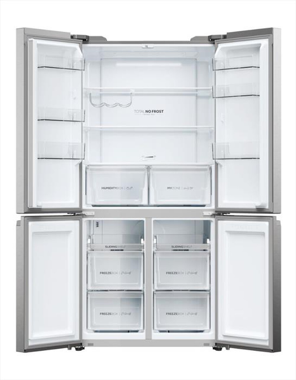 Immagine del prodotto HAIER - Frigorifero side by side HCR5919ENMP ClasseE 582lt-Platino, Acciaio inossidabile