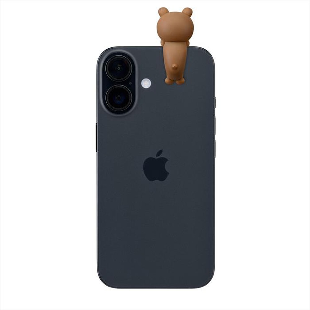Immagine del prodotto CELLULARLINE - Mini figura adesiva in PVC a forma di orso-Marrone