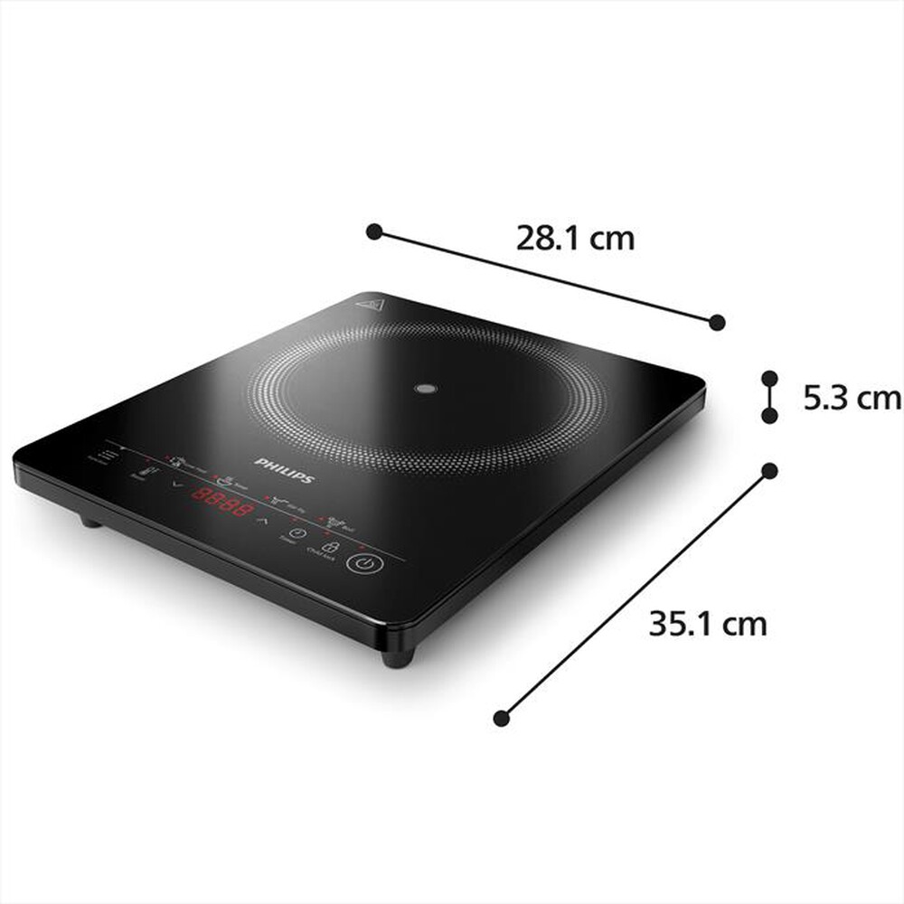 Immagine del prodotto PHILIPS - Piastra a induzione SERIE 3000 HD5830/90-Nero