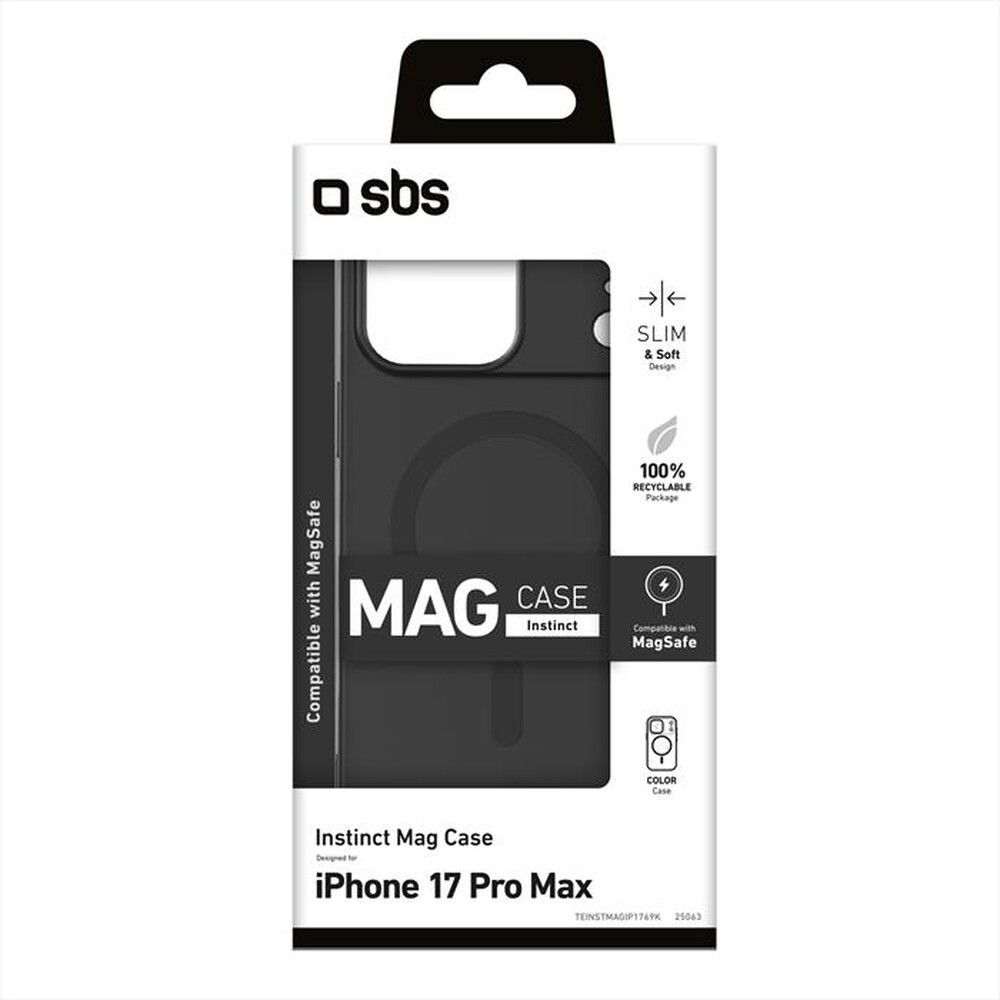 Immagine del prodotto SBS - Cover Instinct Mag per iPhone 17 Pro Max-Nero