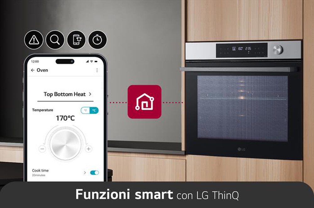 Immagine del prodotto LG - Forno incasso elettrico INSTAVIEW WSED7612S A+-Inox