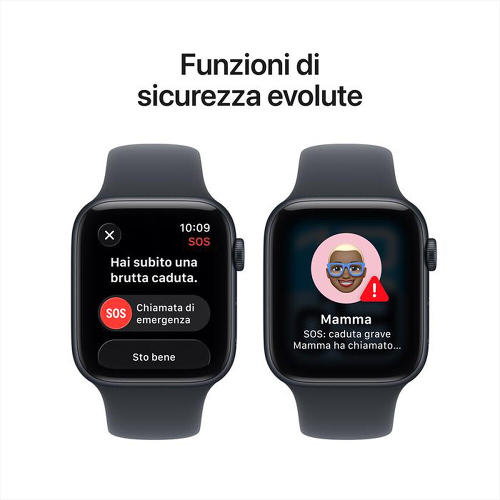 Immagine del prodotto APPLE - Watch SE 3 GPS + Cellular 44mm Alluminio-Sport Band Mezzanotte - S/M