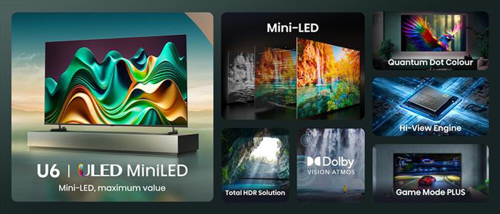 Immagine del prodotto HISENSE - Smart TV MINI LED UHD 4K 50" 50U69NQ-NERO