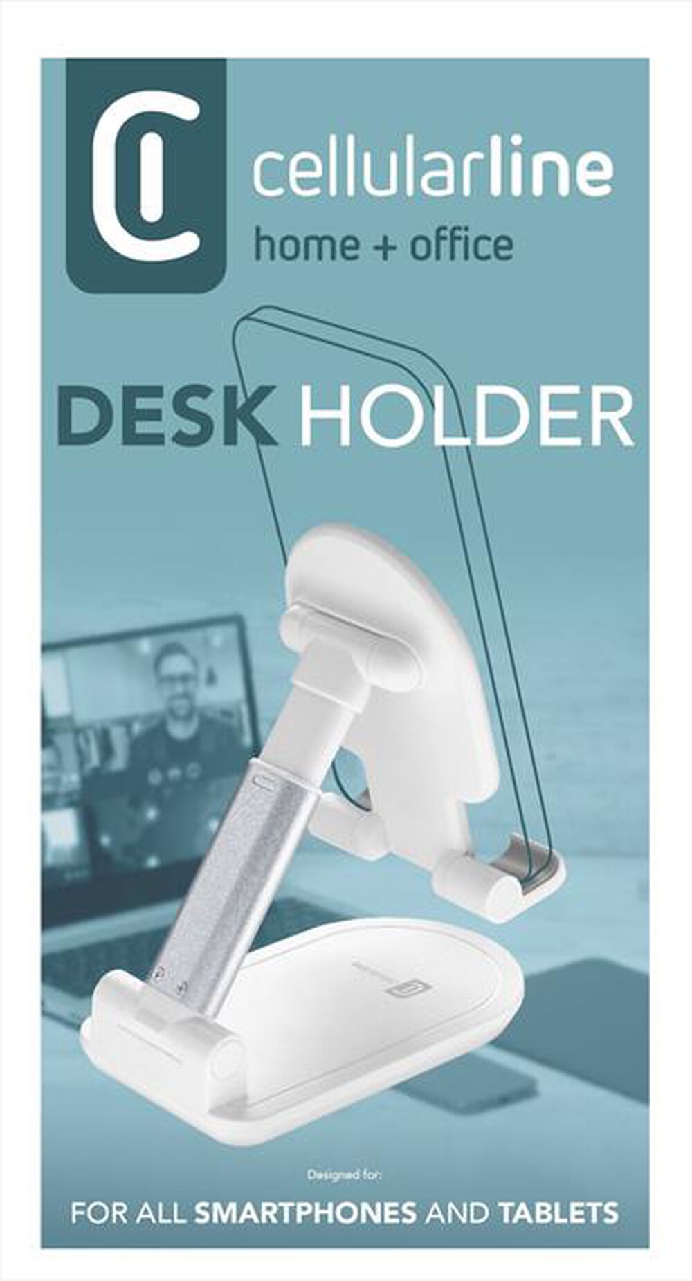 Immagine del prodotto CELLULARLINE - TABLESTANDW Supporto da tavolo-Bianco