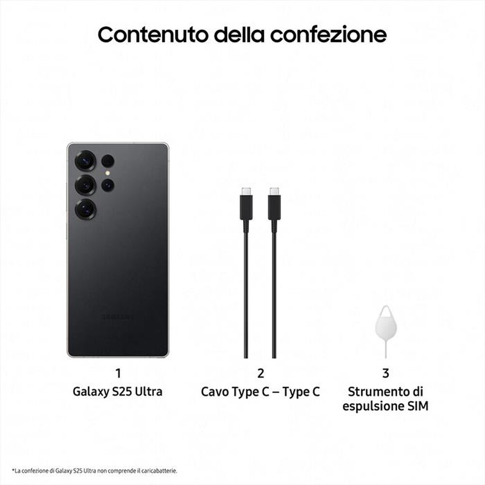 Immagine del prodotto SAMSUNG - Smartphone Galaxy S25 Ultra 512GB-Titanium Black