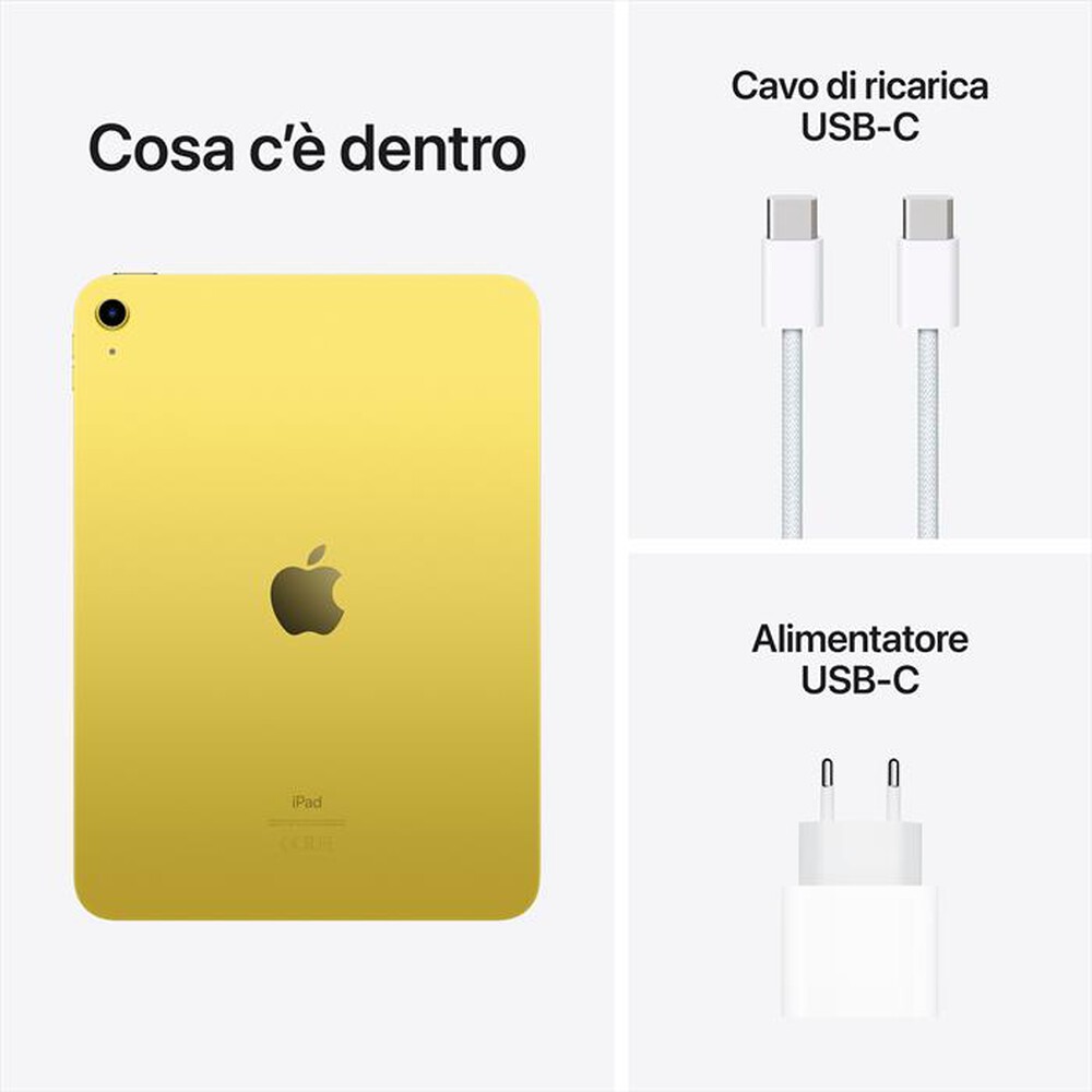 Immagine del prodotto APPLE - iPad 10.9" WI-FI 256GB-Giallo