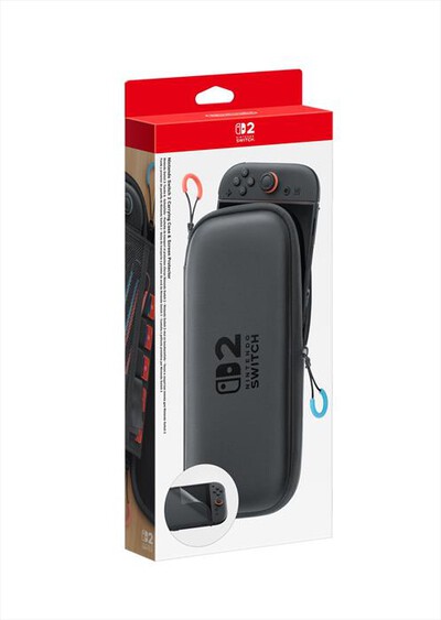 NINTENDO - CUSTODIA PER NINTENDO SWITCH 2 E PELLIC PROTETTIVA-Nero