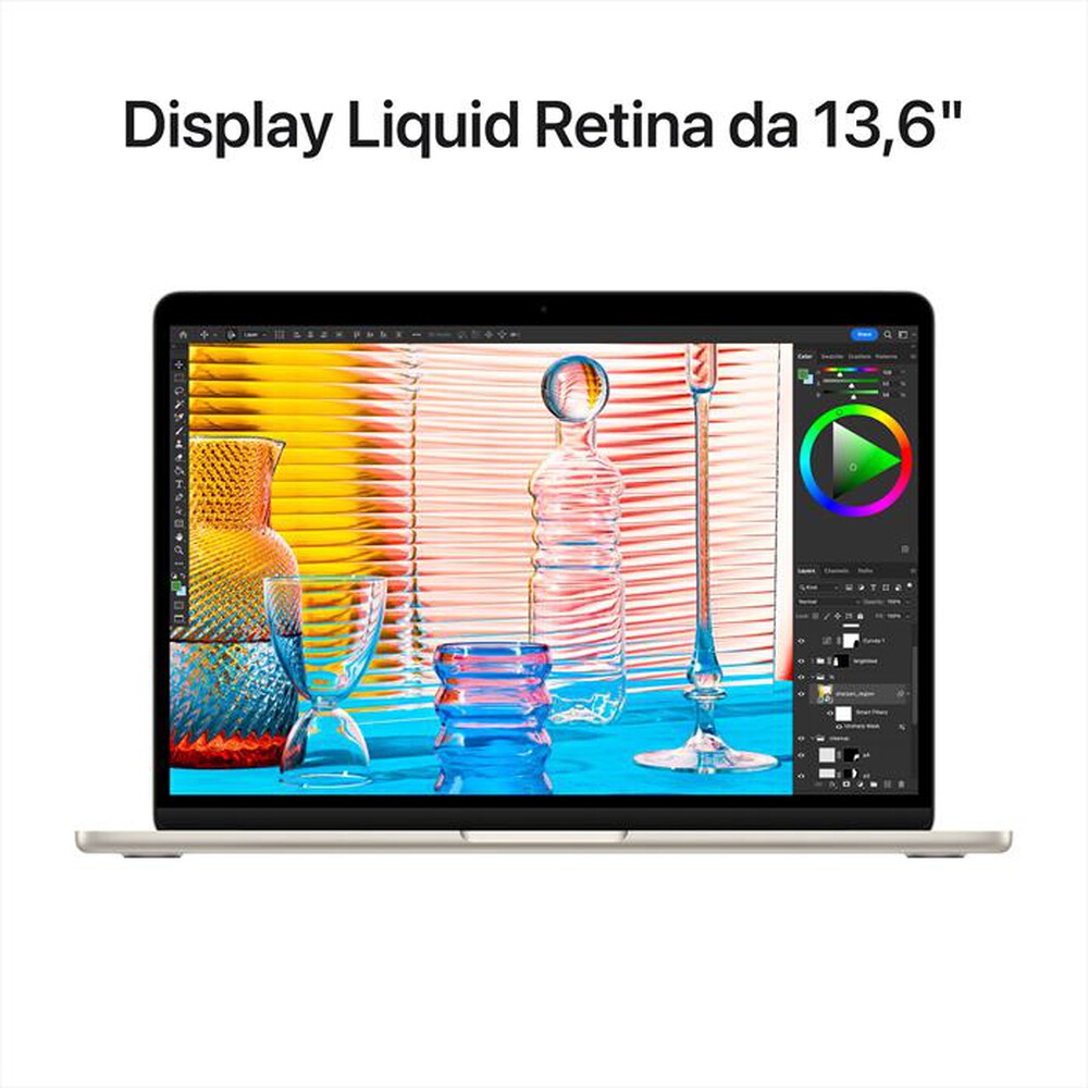 Immagine del prodotto APPLE - MacBook Air 13 M2 8-core CPU 8-core GPU 256GB SSD-Galassia