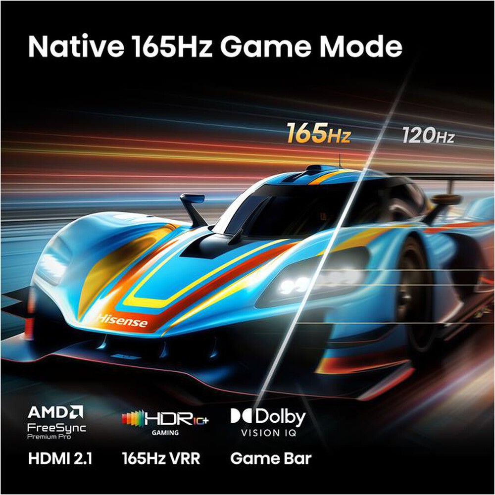 Immagine del prodotto HISENSE - Smart TV 55" Mini LED 4K 55U7S PRO 165Hz-NERO