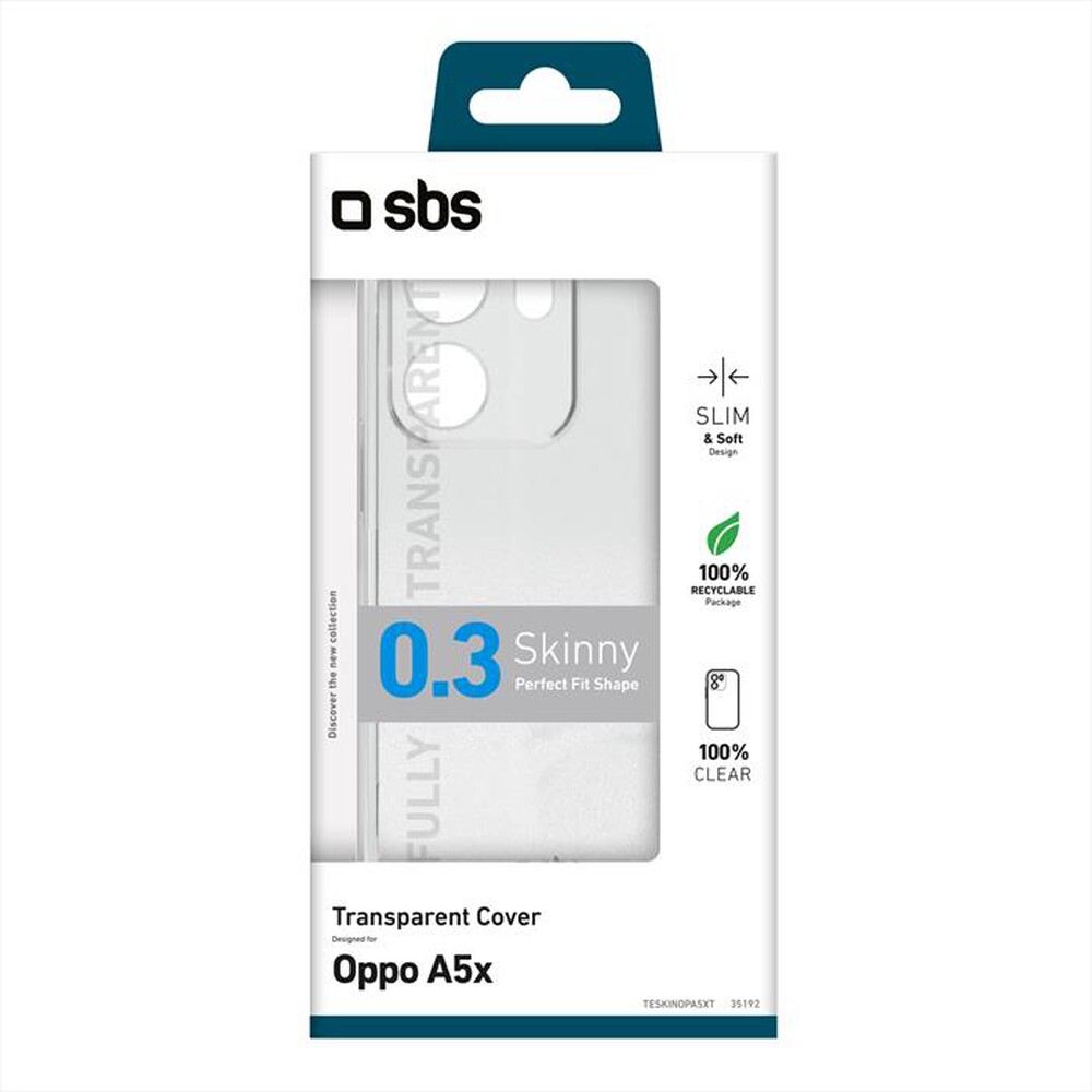 Immagine del prodotto SBS - Cover Skinny per Oppo A5X-Trasparente
