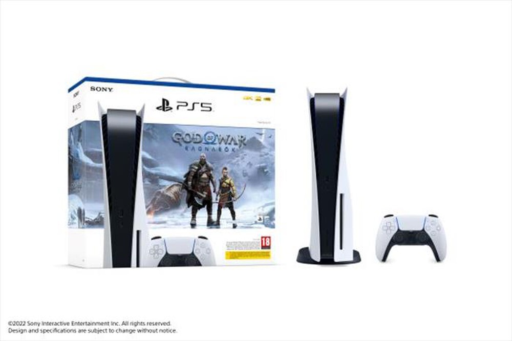 Immagine del prodotto SONY COMPUTER - PS5 STANDARD C + GOD OF WAR: RAGNAROK VCH