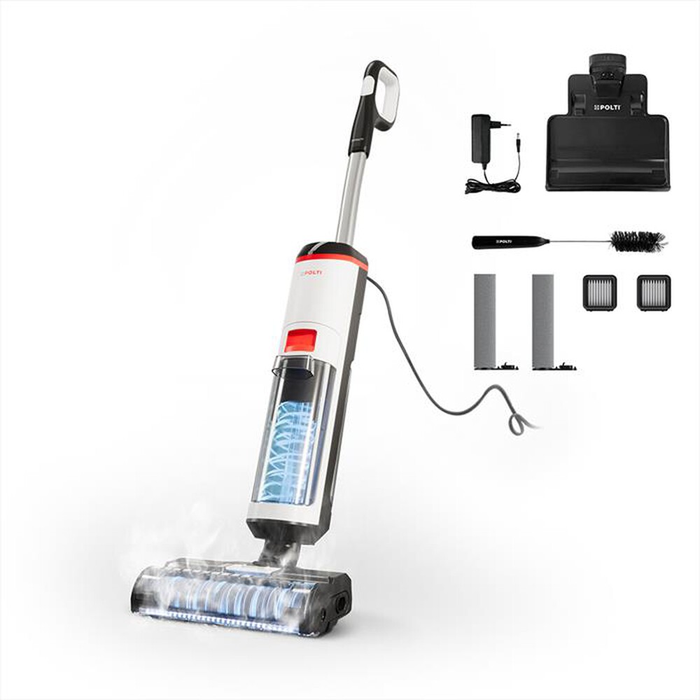 Immagine del prodotto POLTI - Lavapavimenti aspira/lava/igienizzaROLLYSTEAM WD10-bianco/nero