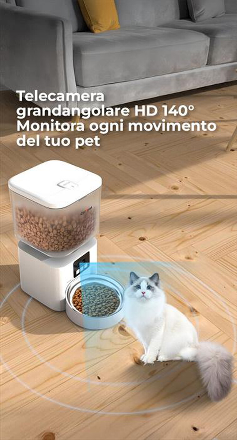 Immagine del prodotto CAREPET - DISTRIBUTORE SMART DOPPIA CIOTOLA-Bianco