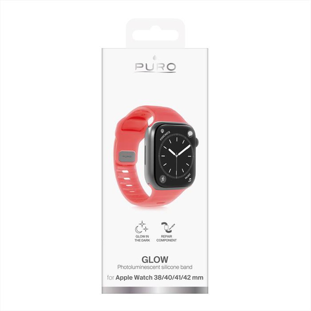 Immagine del prodotto PURO - Cinturino GLOW in silicone per Apple Watch-Arancione