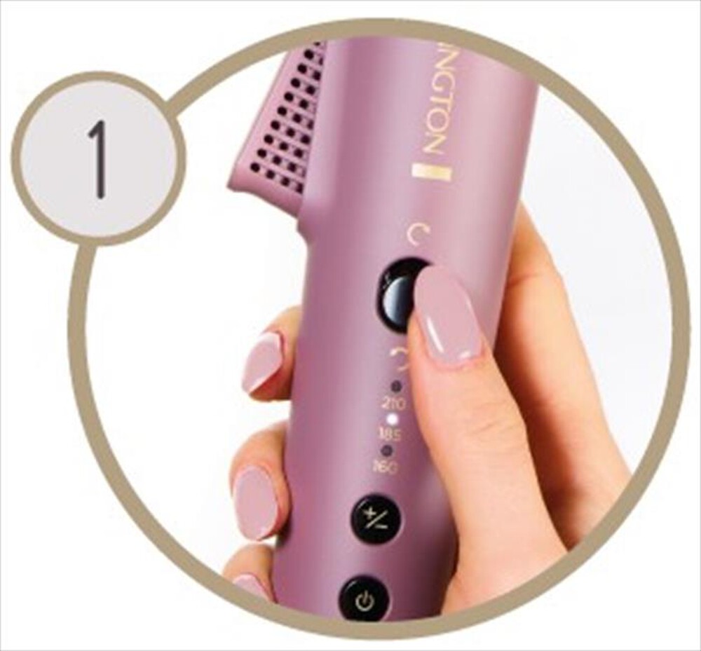 Immagine del prodotto REMINGTON - Ferro Arricciacapelli Rotante AIRVive CI8930-rosa malva