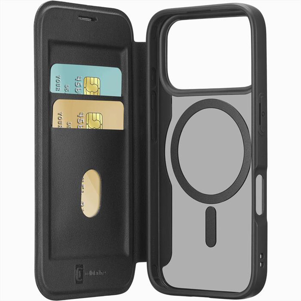 Immagine del prodotto CELLULARLINE - Custodia a libro DAILY MAG per IPHONE 17 PRO-Nero, Trasparente
