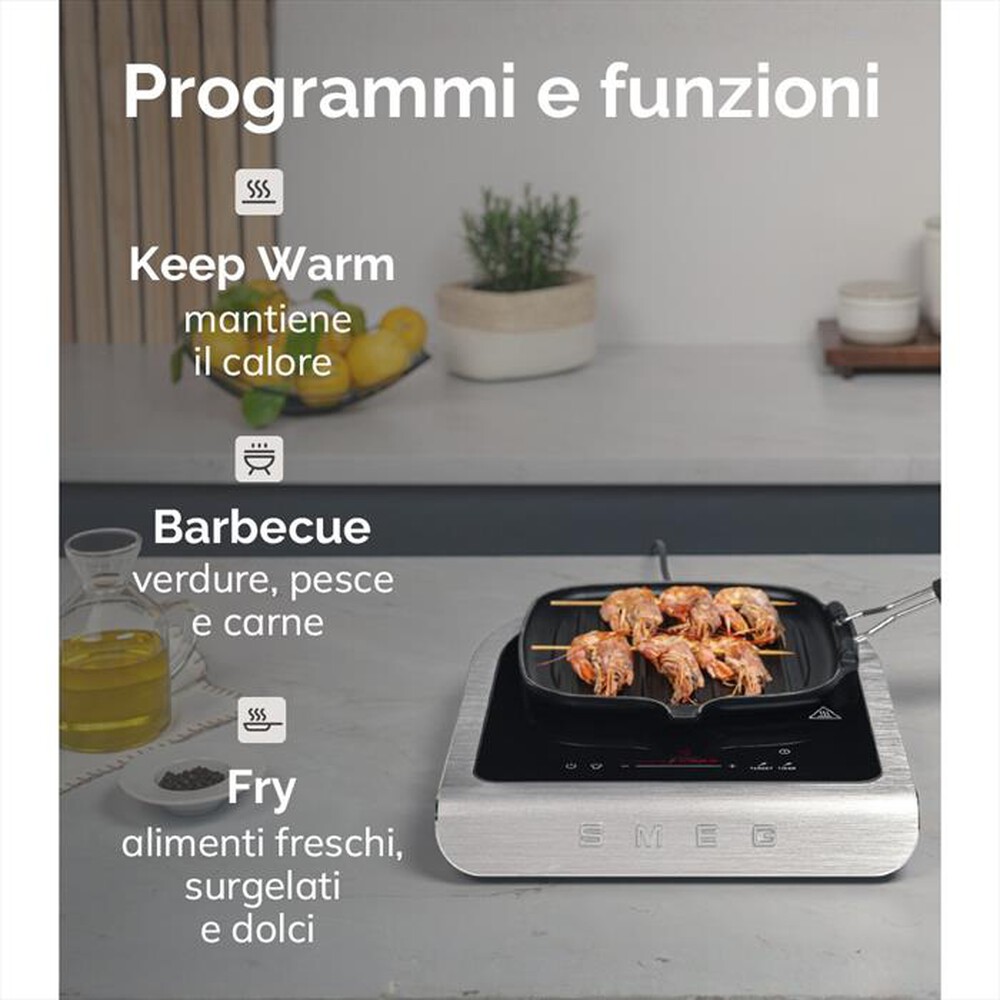 Immagine del prodotto SMEG - Piastra a induzione portatile PIC01BLMEU-Nero Opaco