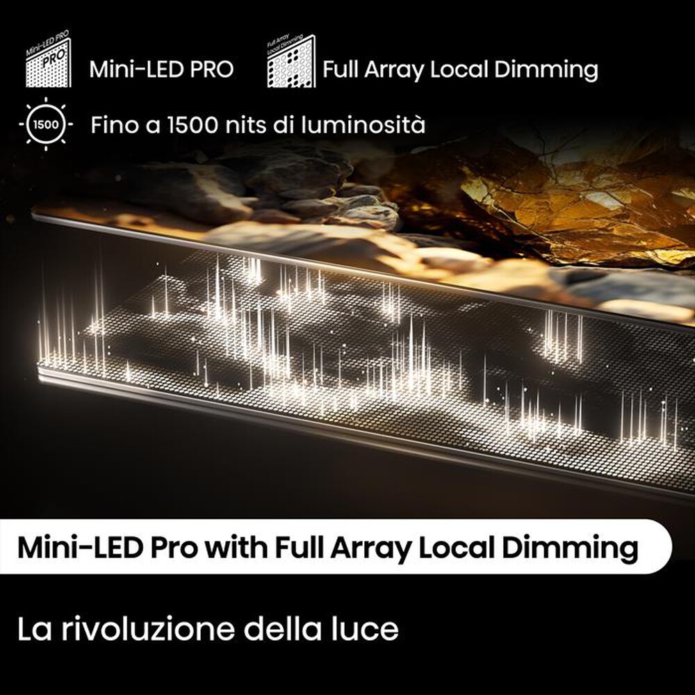 Immagine del prodotto HISENSE - Smart TV MINI LED UHD 4K 55" 55U79NQ-Metallo - Grigio Carbone