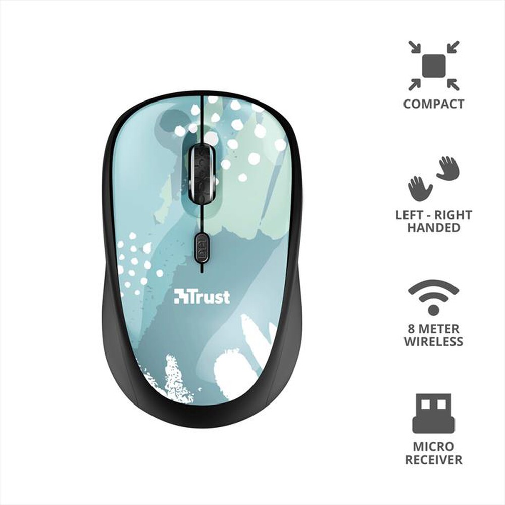 Immagine del prodotto TRUST - YVI WIRELESS MOUSE-blue brush