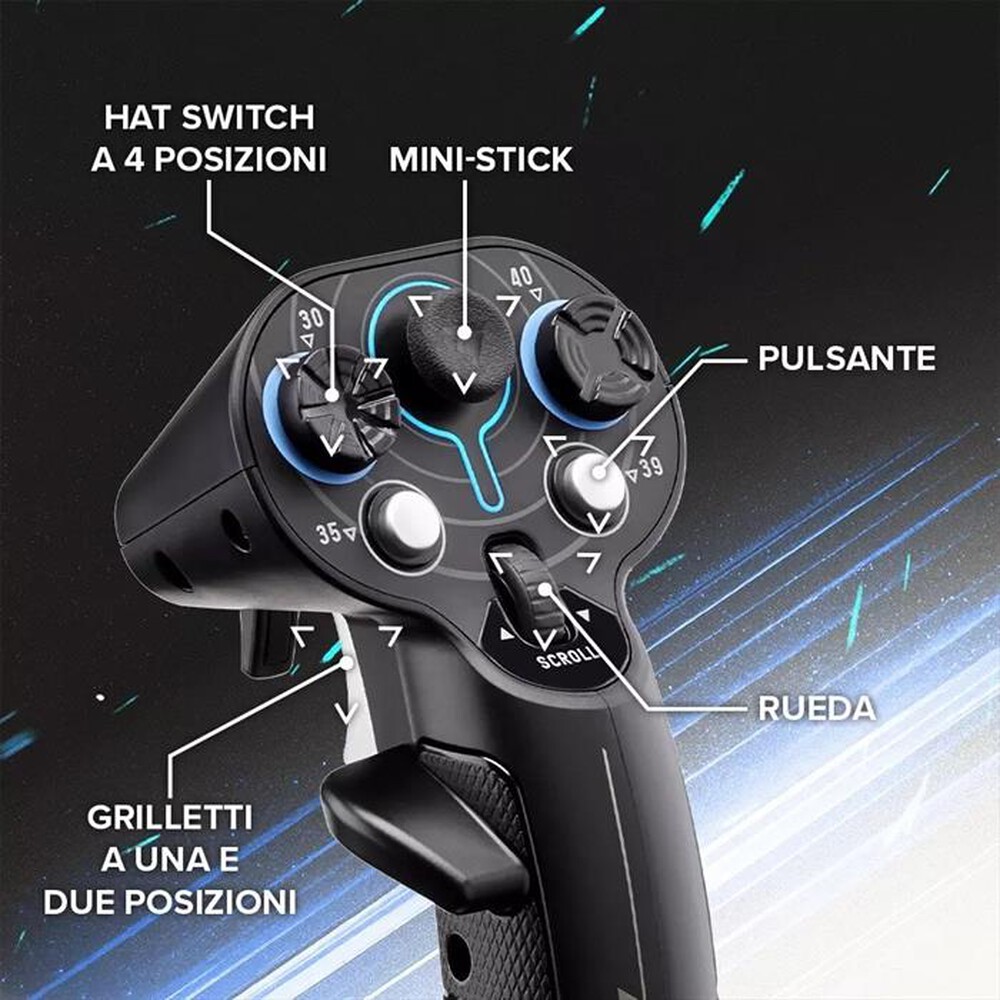 Immagine del prodotto THRUSTMASTER - Leva di comando ambidestra SOL-R 3 AVA ADD-ON-Nero