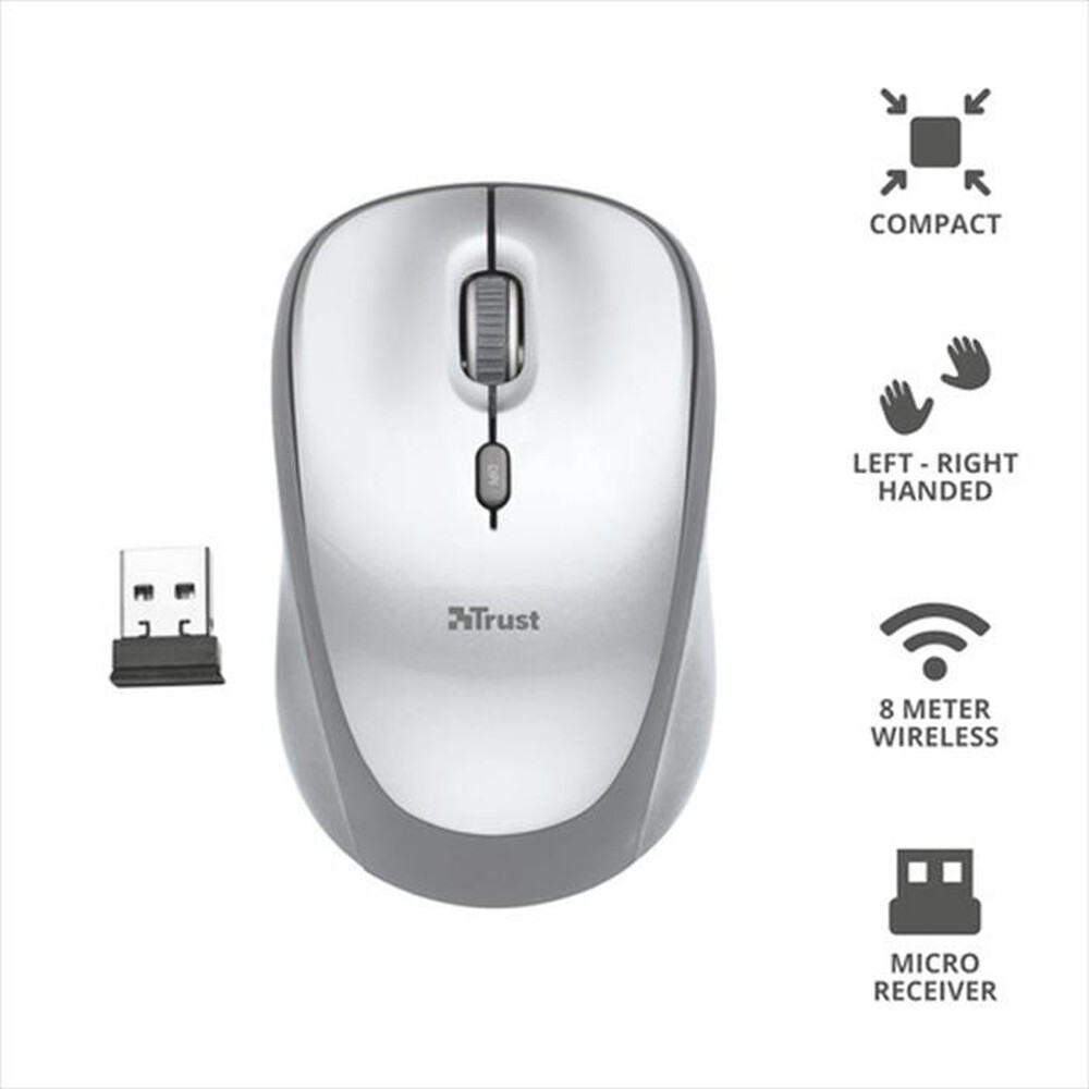 Immagine del prodotto TRUST - YVI WIRELESS MOUSE-White
