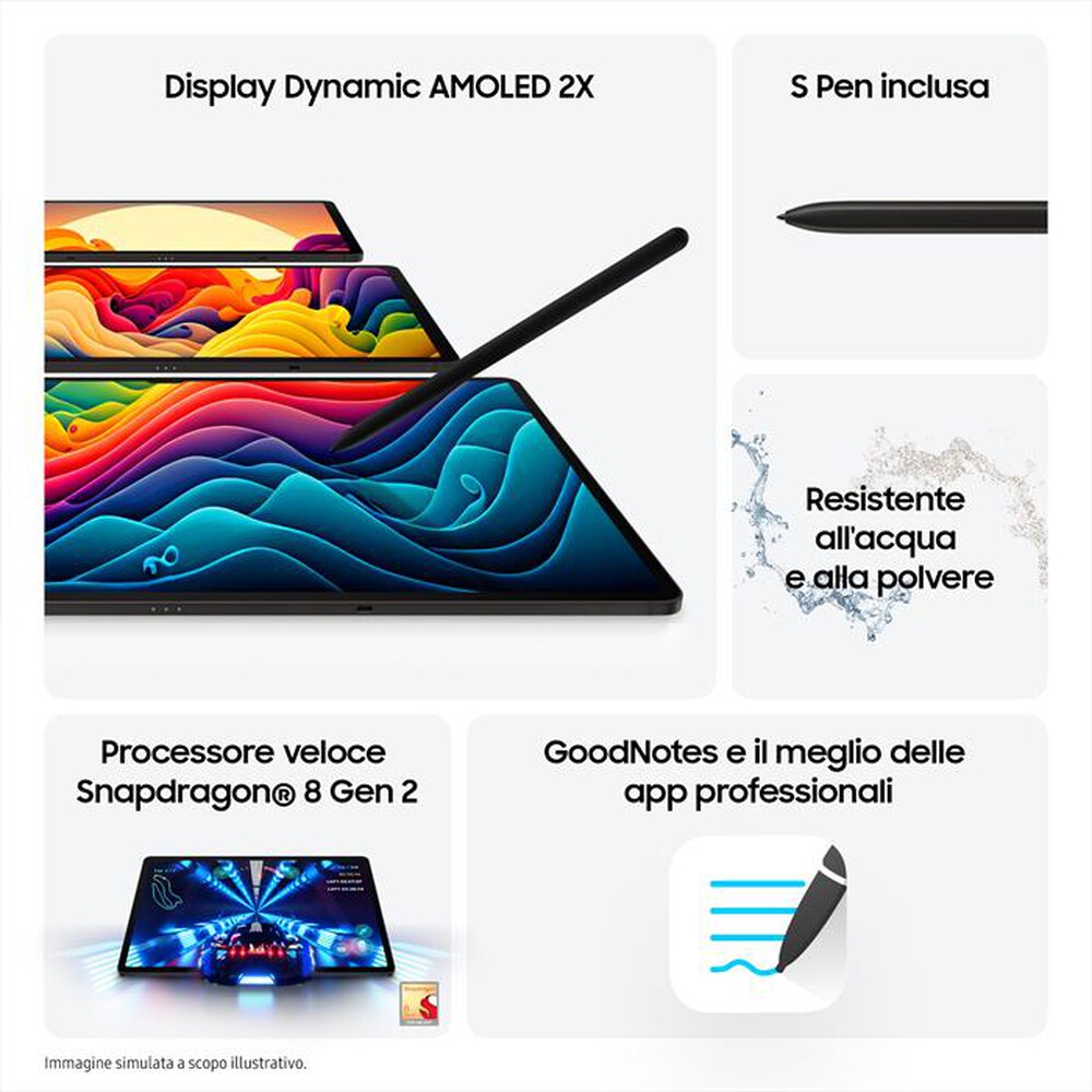 Immagine del prodotto SAMSUNG - Galaxy Tab S9+ Wi-Fi (12GB / 256GB)-Graphite