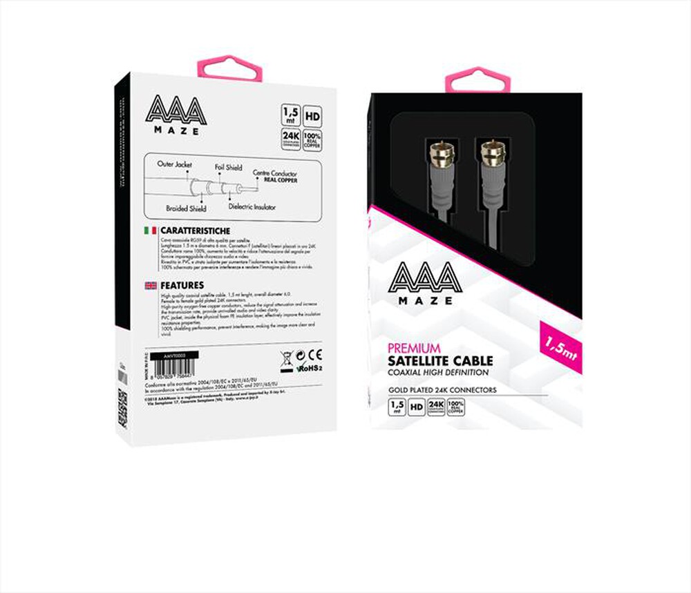 Immagine del prodotto AAAMAZE - AMVT0003 Cavo coassiale RG59
