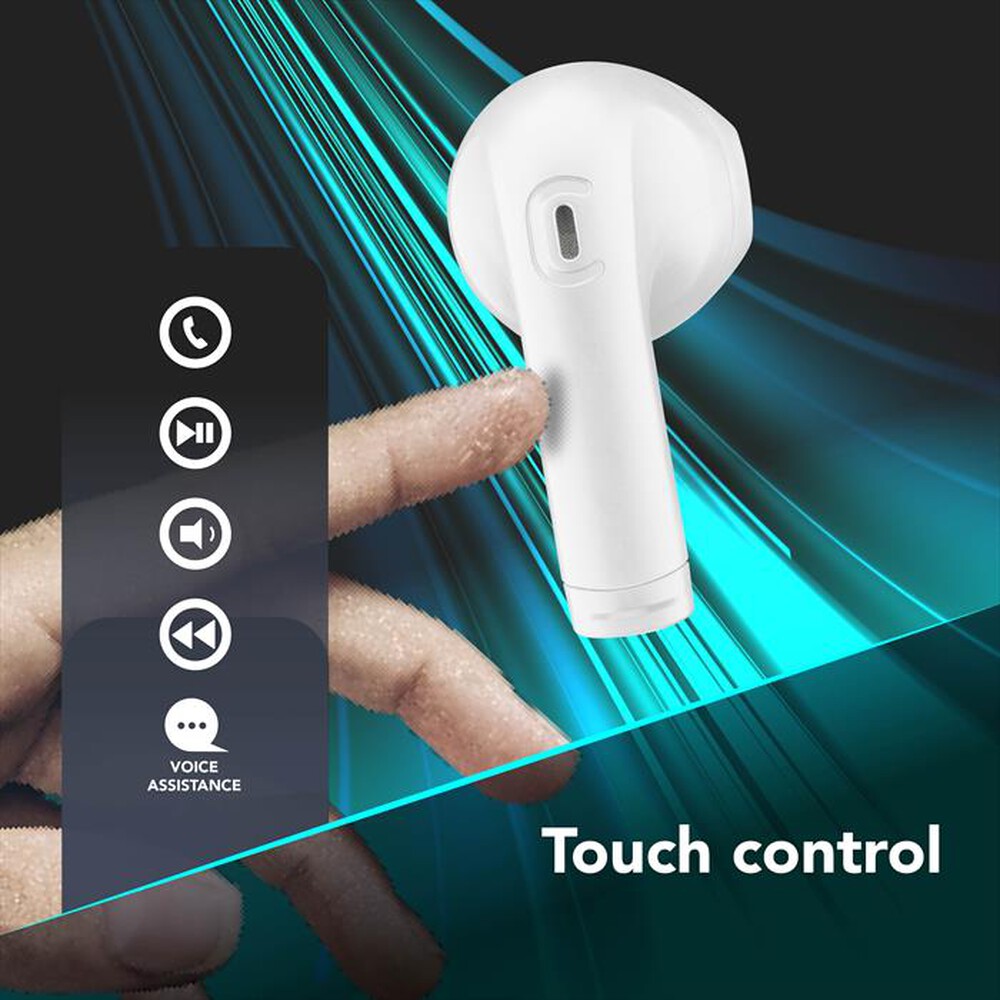 Immagine del prodotto CELLULARLINE - Auricolare bluetooth BTCOREPROTWSW-Bianco
