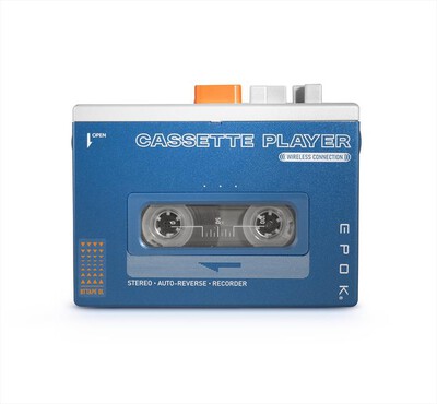 BIG BEN - BTTAPEBL- SPEAKER BT "WALKMAN" CON MUSICASSETTA RE-Multicolore