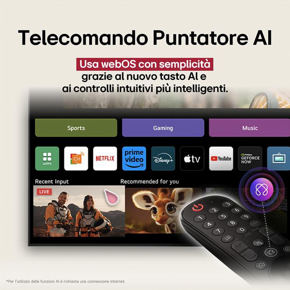 Immagine del prodotto LG - Smart TV OLED UHD 4K 42" OLED42C55LA-Black