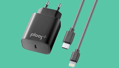 CELLULARLINE - PLTCKITC2LMFI20WK Carica batterie-Led di ricarica-Nero