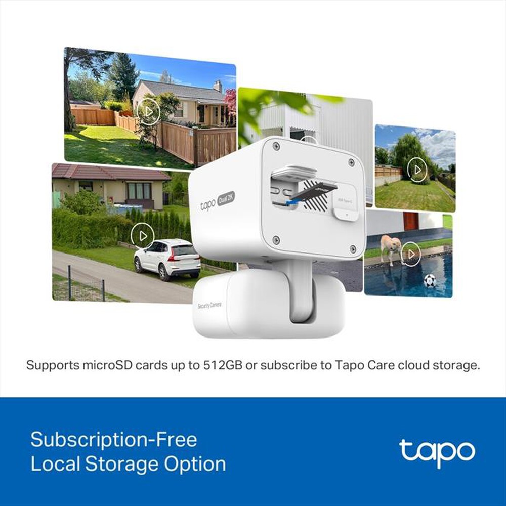 Immagine del prodotto TP-LINK - SOLAR-POWERED DUAL-LENS PAN/TILT SECURITY CAMERA K-Bianco