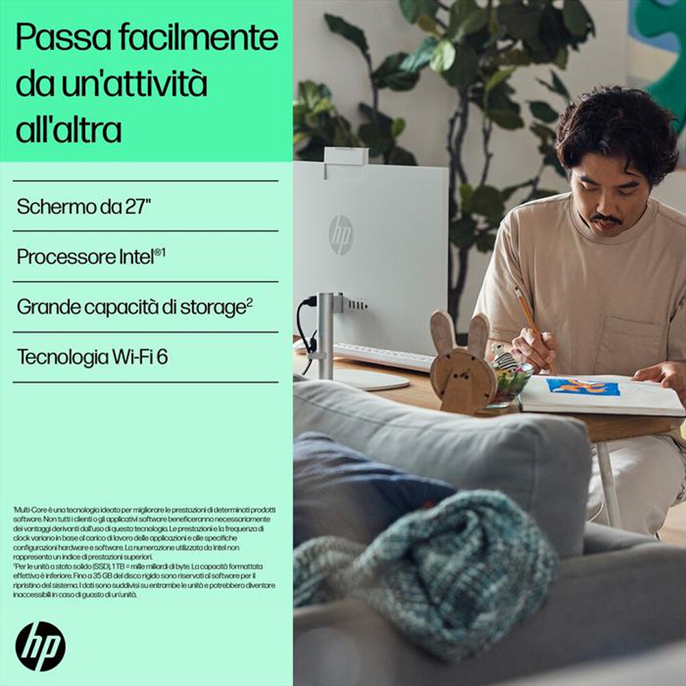 Immagine del prodotto HP - Desktop ALL IN ONE 27-CR1005NL-Shell White