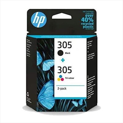 HP - 305 COMBO PACK 2 CARTUCCE ORIGINALI-Nero e Tricromia