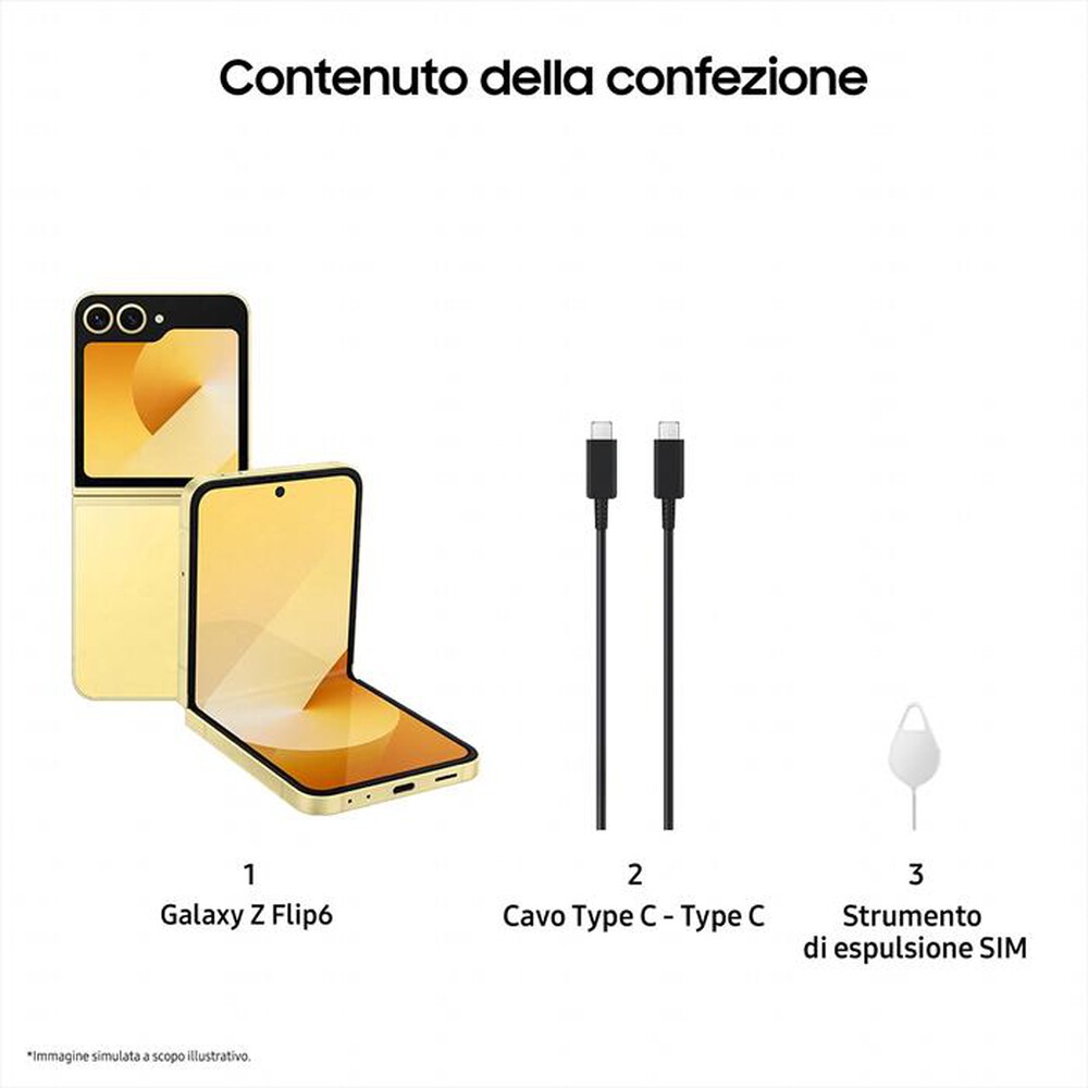 Immagine del prodotto SAMSUNG - Galaxy Z Flip6 12+256GB-Yellow