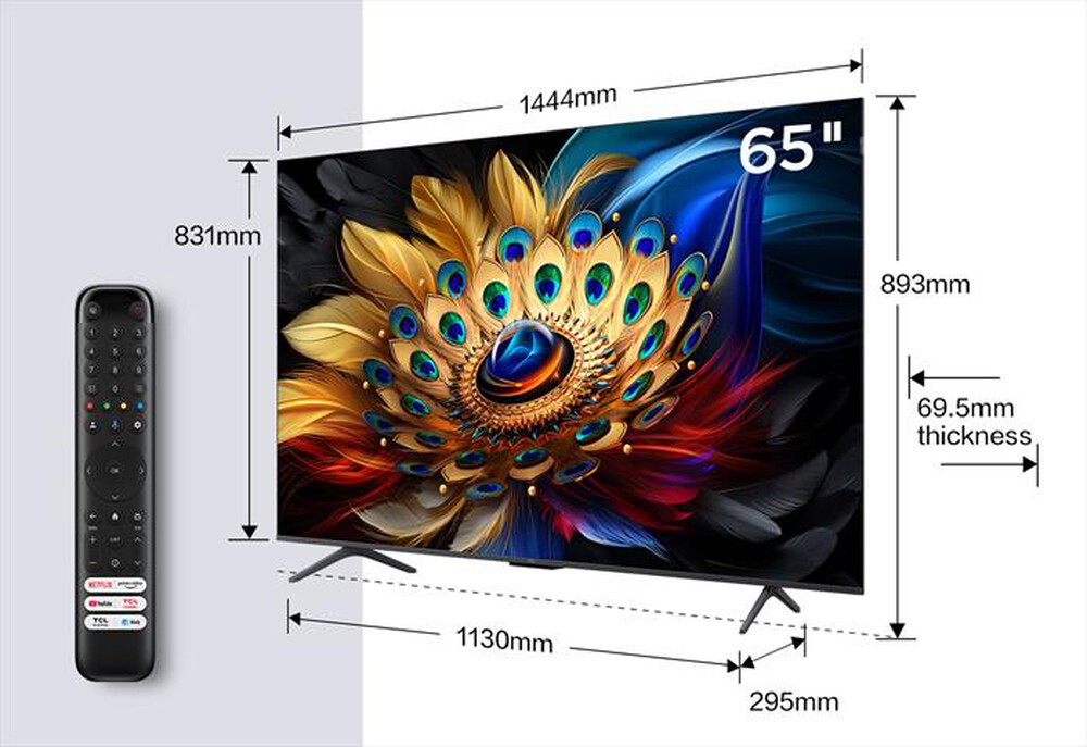 Immagine del prodotto TCL - Smart TV Q-LED UHD 4K 65" 65C69B-Titanium