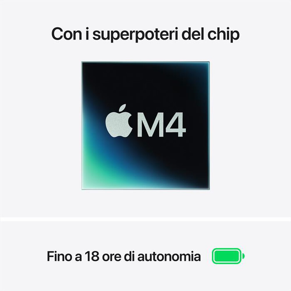 Immagine del prodotto APPLE - MacBook Air 15'' M4 10 CPU 10 GPU 16GB 256GB SSD-Argento
