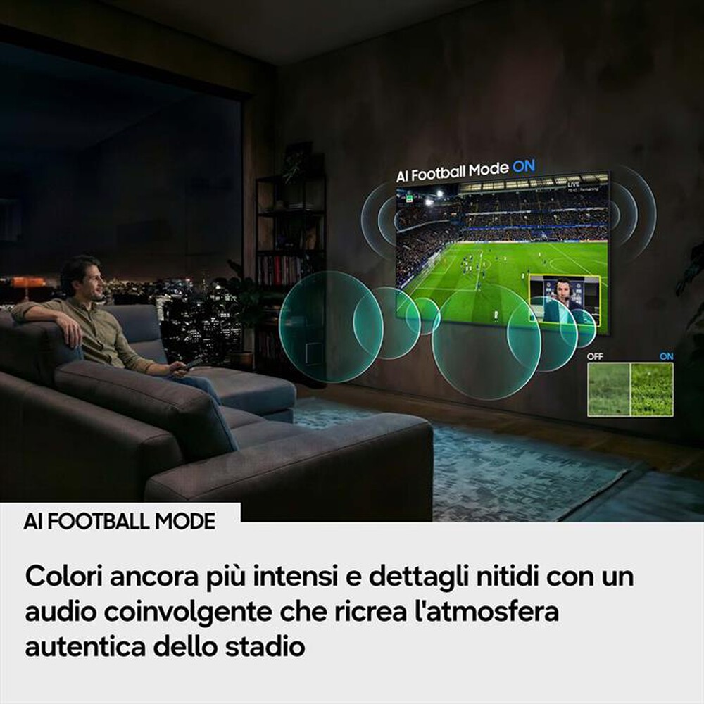 Immagine del prodotto SAMSUNG - Smart TV Mini LED 4K AI 75" UE75M80HAUXZT-Titan Black