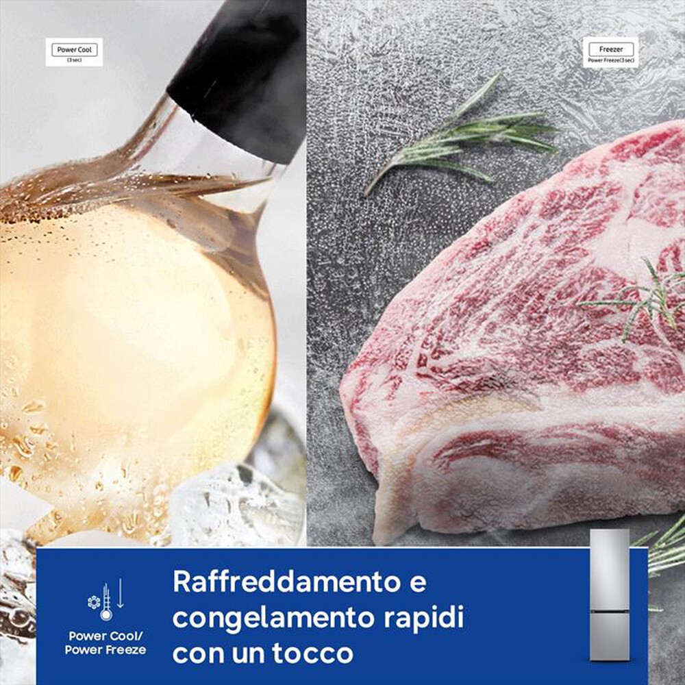 Immagine del prodotto SAMSUNG - Frigorifero combinato RB38C607AS9/EF Classe A-METAL INOX