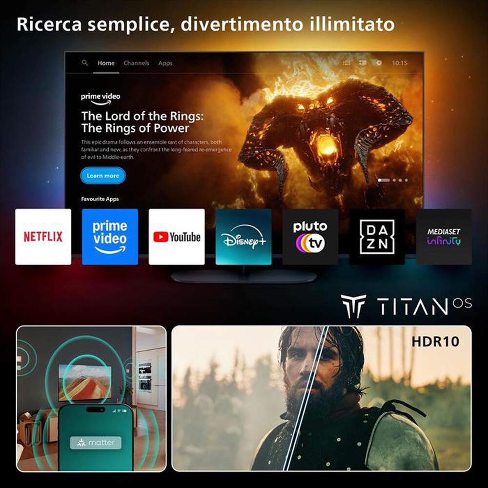 Immagine del prodotto PHILIPS - Smart TV LED HD READY 24" 24PHS6000/12-Black