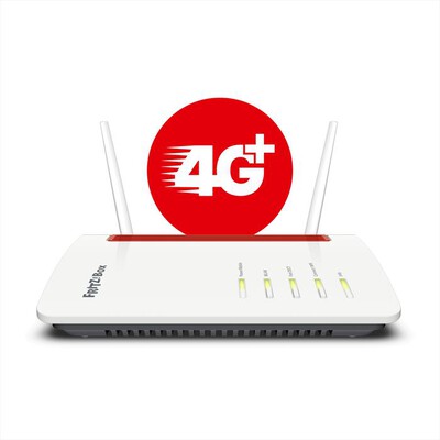 FRITZ! - Modem router BOX 6850 4G-Bianco/Rosso