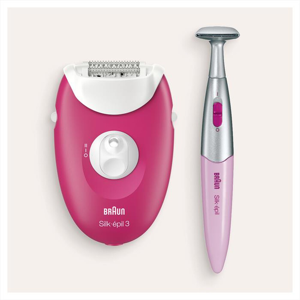 Immagine del prodotto BRAUN - Silk-&eacute;pil 3-420-Rosa/Bianco/Argento