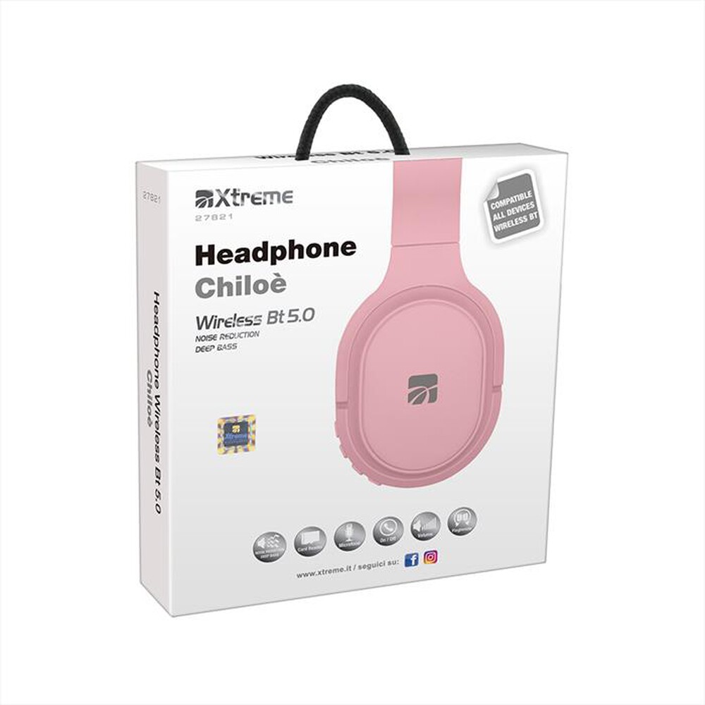 Immagine del prodotto XTREME - HEADPHONE CHILOE' WIRELESS BT 5.0-ROSA