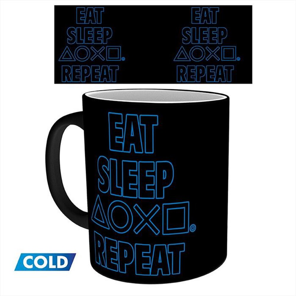 Immagine del prodotto ABYSSE - PLAYSTATION- Tazza MUG HEAT CHANGE 320ML EAT SLEEP-multicolore