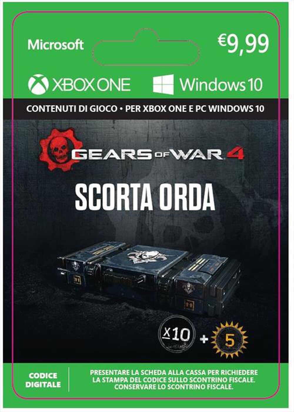 Immagine del prodotto MICROSOFT - Gears of War 4: Horde Booster Stockpile DLC - 