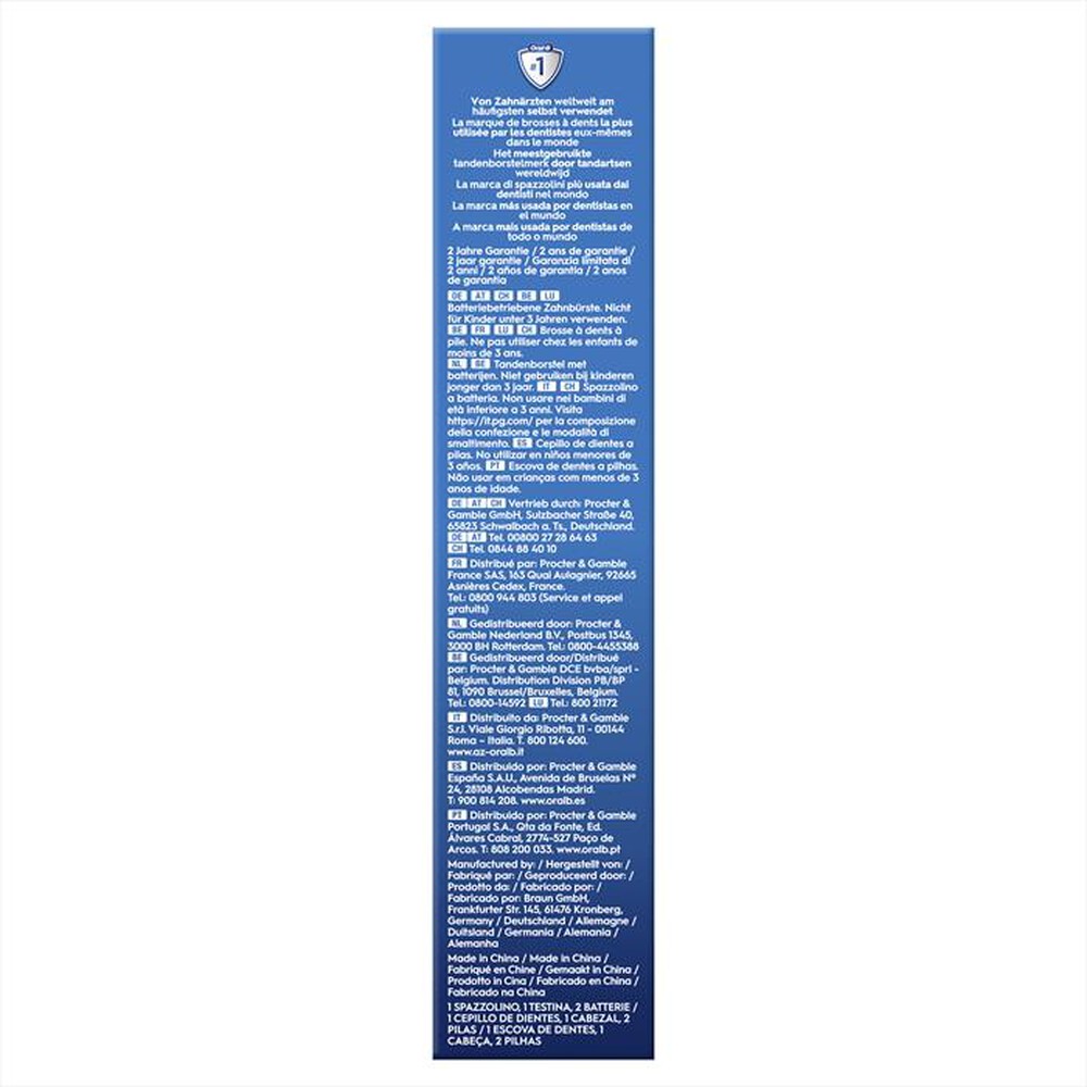 Immagine del prodotto ORAL-B - Spazzolino elettrico PW BATTERIA DB5-NERO