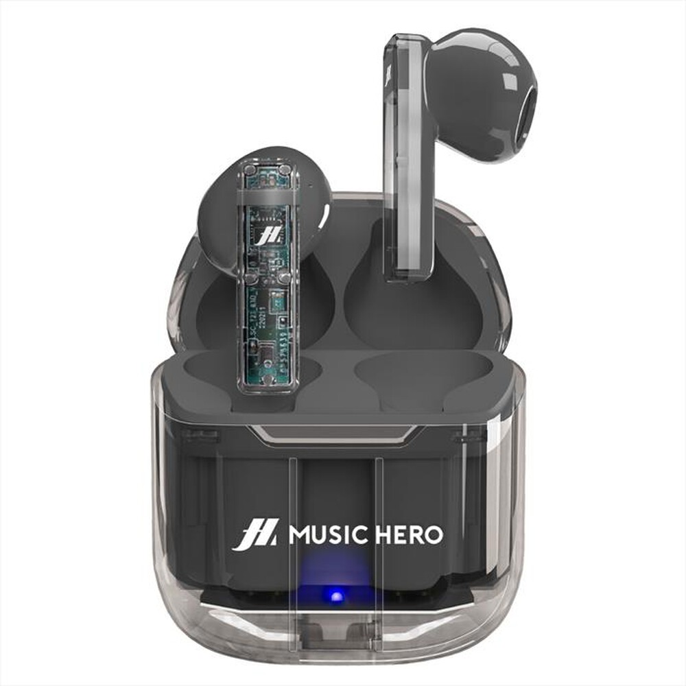 Immagine del prodotto MUSIC HERO - Auricolare bluetooth MHTWSICYBTK-Nero